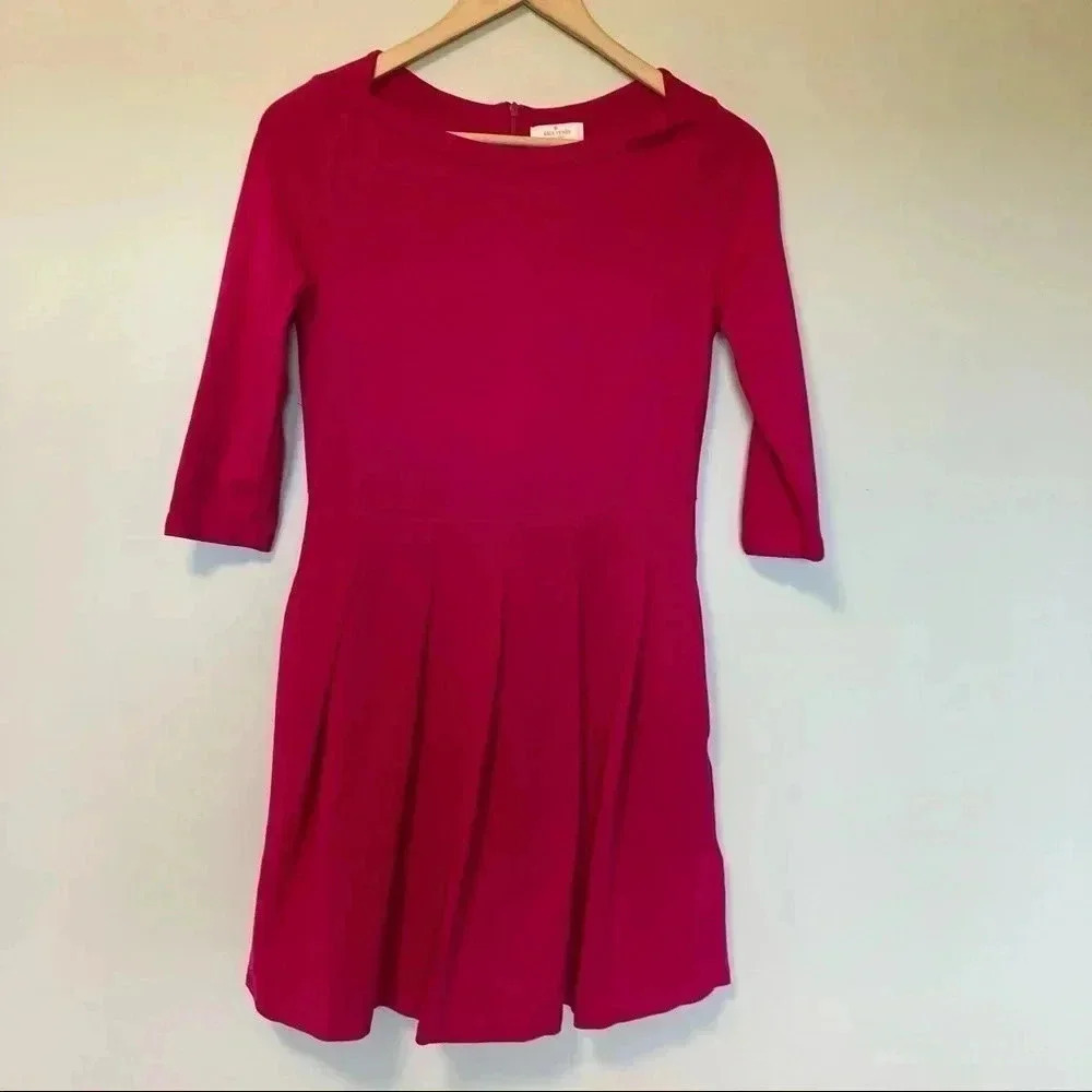 Kate Spade skirt the rules hot pink pockets dress